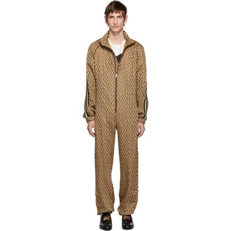 brown gucci jumpsuit womens|farfetch Gucci jumpsuit.